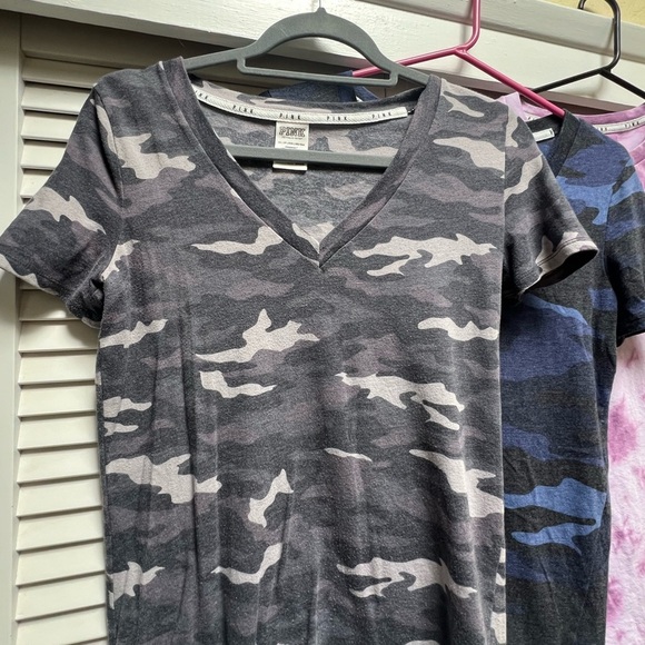 6 Victoria Secret PINK T-Shirt, Sleep Shirt Lot Sz XS - Picture 7 of 15